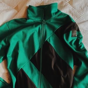 ADIDAS TRACK JACKET emerald green • technical